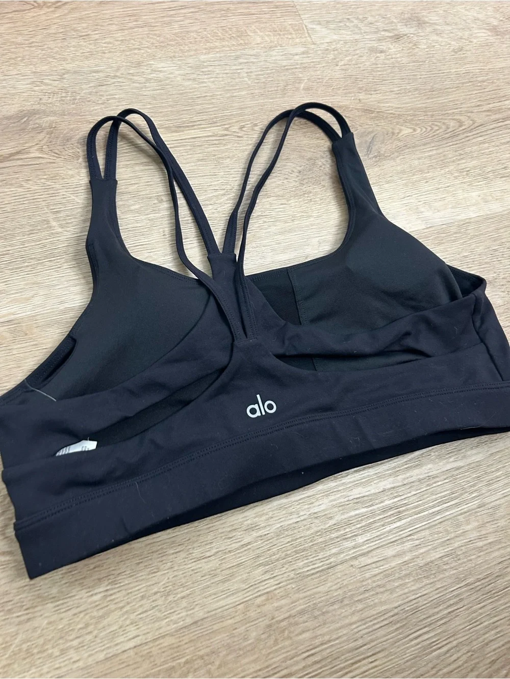 Bundle of 2 ALO Yoga Sports Bra Black and Plaid Size Large